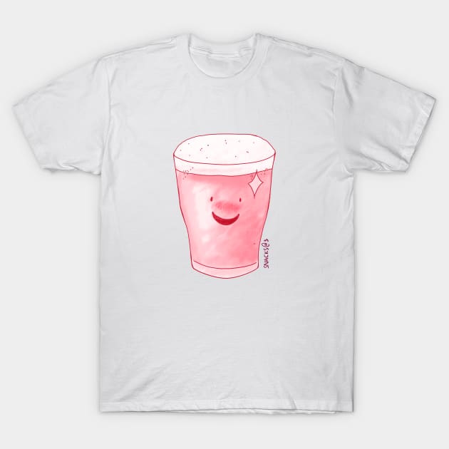 PINK Beer T-Shirt by Snacks At 3